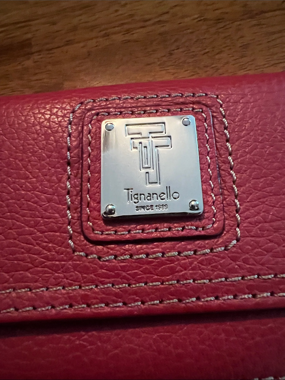 Tignanello Red Leather Key Wallet - Picture 2 of 6